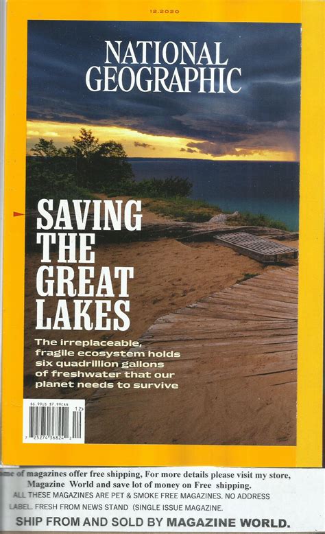 National Geographic Magazine Saving The Great Lakes Etsy