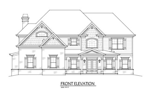 But that doesn't mean the master suite can't be on the first floor. Two Story 4 Bedroom Home Plan with 3-car garage