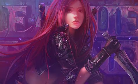 Katarina By Chen Bo League Of Legends League Fantasy Girl