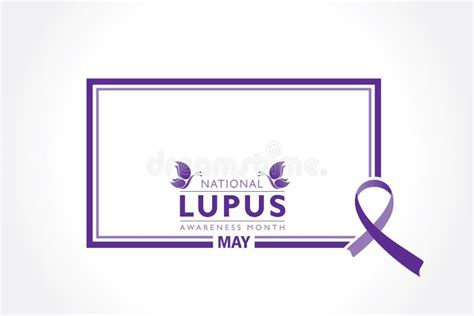 Lupus Awareness Month Observed In May Stock Vector Illustration Of