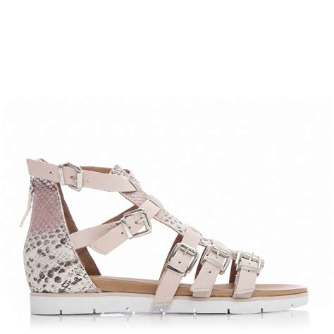 Odette Cameo Leather Sandals From Moda In Pelle Uk