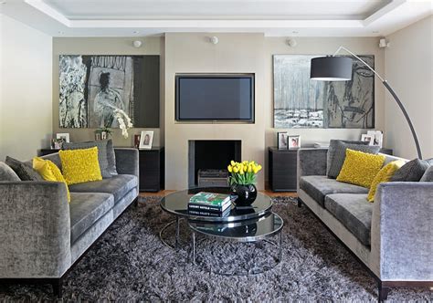 Gray And Yellow Living Rooms Photos Ideas And Inspirations