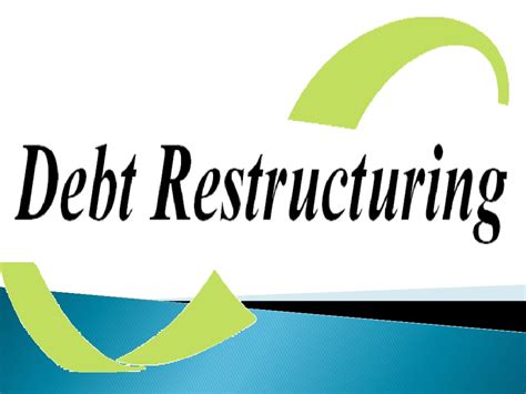 Corporate Debt Restructuring Final Loans Restructuring