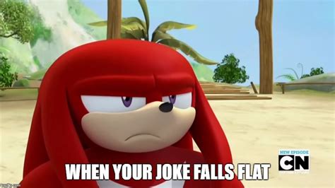 Knuckles Is Not Impressed Sonic Boom Imgflip