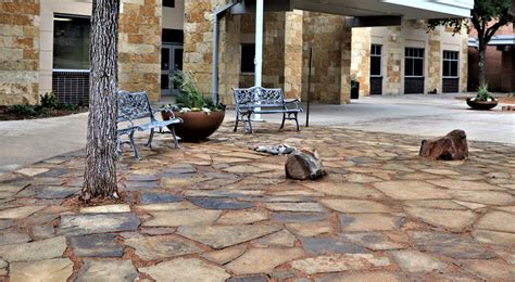 Oklahoma Flagstone Sitting Area Haven Landscaping And Irrigation