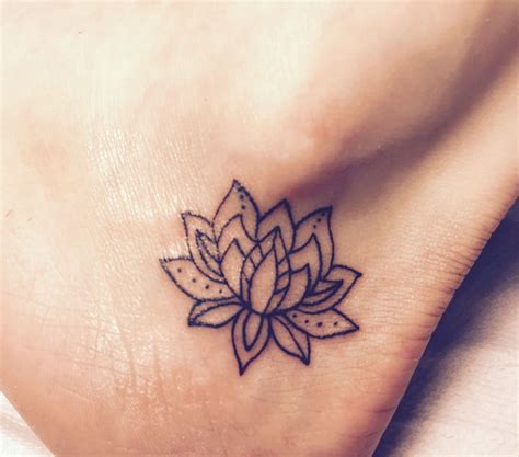 Small Lotus Flower Tattoo Chest Viraltattoo