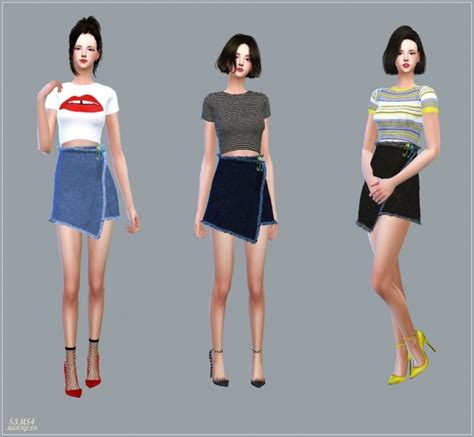 Pin Wrap Mini Skirt At Marigold Sims 4 Updates