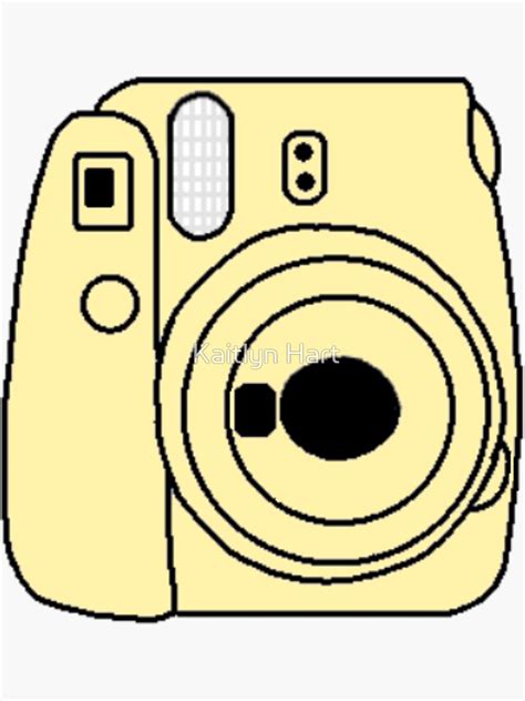 Copy Of Yellow Polaroid Camera Sticker By Kaitlynhart06 Redbubble