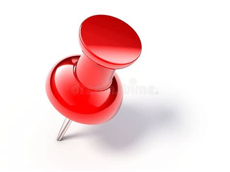 Red Pin Stock Illustration Illustration Of Thumb Push 13524117