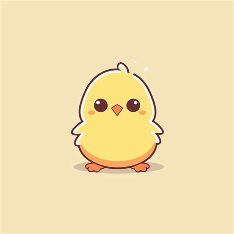 Cute Kawaii Chicken Chibi Mascot Vector Cartoon Style 23137966 Vector