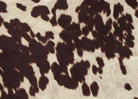 Brown Cow Fabric Faux Hide
