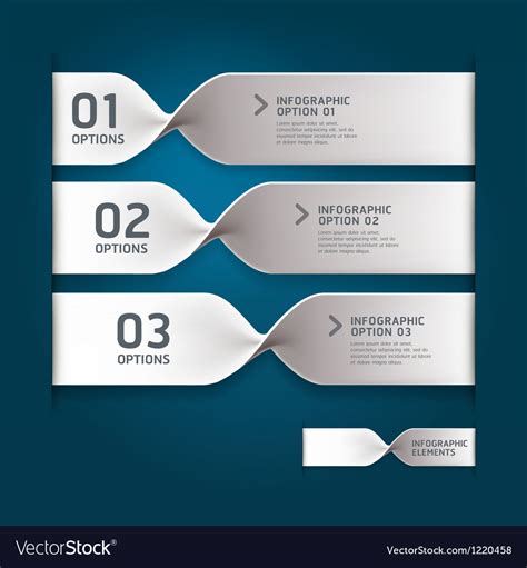 Spiral Infographics Options Banner Royalty Free Vector Image