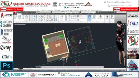 How to easily create a virtual walkthrough of a 3d cad/ ducting model. Autocad 2020 How to draw Kitchen 2d and 3D Tutorial Hindi ...