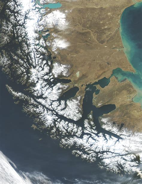 Maps Of Satellite Image Photo Of Strait Of Magellan Chile And