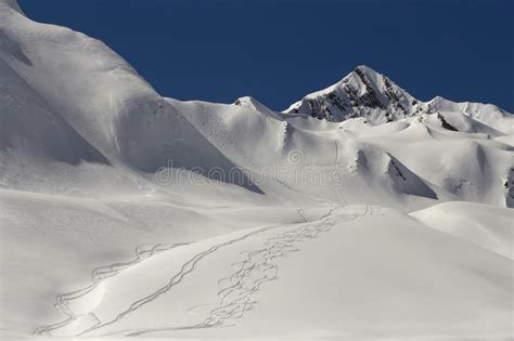 Bright White Slopes On A Sunny Winter Day Stock Image Image Of Chilly
