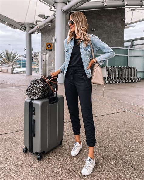 my favorite airport outfits to inspire your travel style and travel essentials for jetsetters