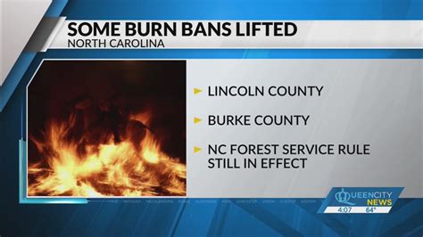 Burn Ban Lifted For 30 Counties In Western North Carolina Youtube