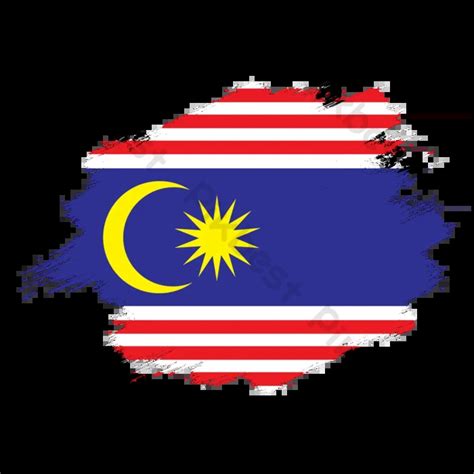 Kuala Lumpur Malaysia State Vector Flag Design Template Png Images