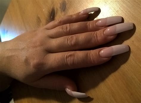 Fantastic French Long Nails😍😍😍😍 French Manicure Acrylic Nails Long