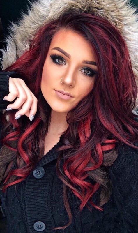 62 trendy hair color highlights red black haircolor hair styles hair color highlights long