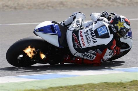 Lorenzos Fire Breathing Yzr M1 At 2012 Jerez Testing Yamaha Motogp