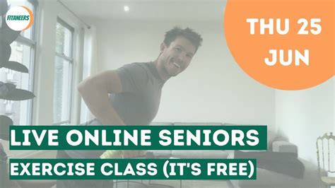 20 min Live Seniors Workout - Thursday 25th June - YouTube