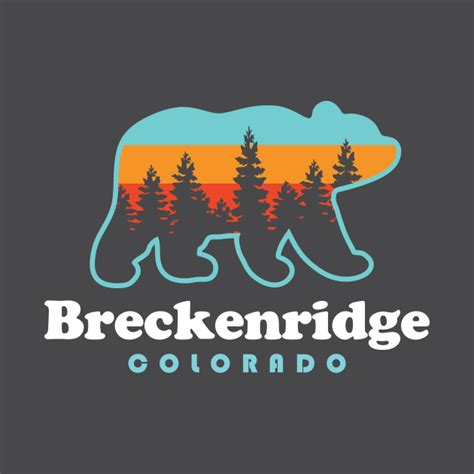 Breckenridge Colorado Bear Trees Retro Breckenridge T Shirt Teepublic