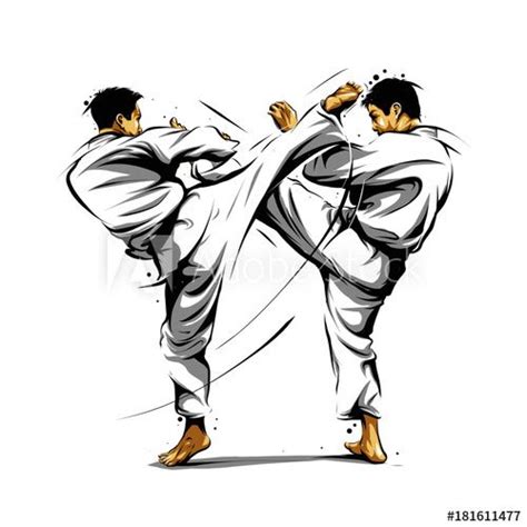 Download Karate Action 3 Stock Vector And Explore Similar Vectors At