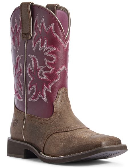 Ariat Women S Delilah Western Boots Wide Square Toe Boot Barn
