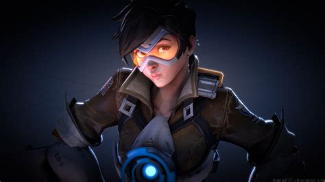 Tracer Ovewatch Art Hd Games 4k Wallpapers Images Backgrounds