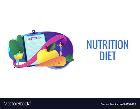 Nutrition Diet Concept Banner Header Royalty Free Vector