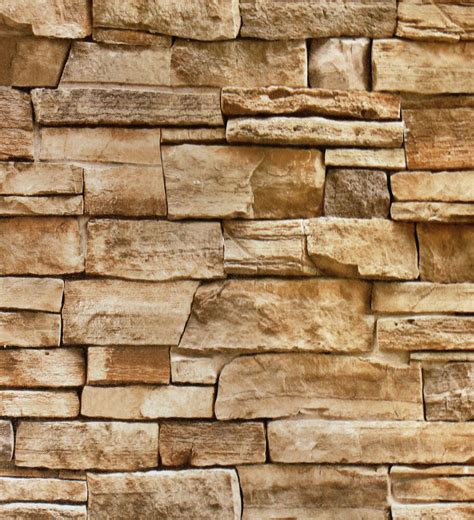 Faux Stone Peel And Stick Wallpaper Ltgreysand Self