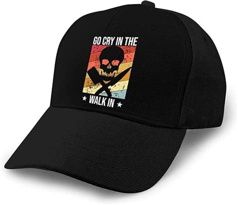 Go Cry In The Walk In ，chef Funny Baseball Hat Adjustable