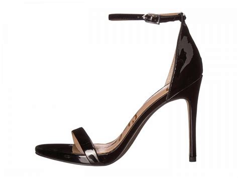 Sam Edelman Womens Heeled Sandals Ariella Strappy Sandal Heel Black Patent Housebyt