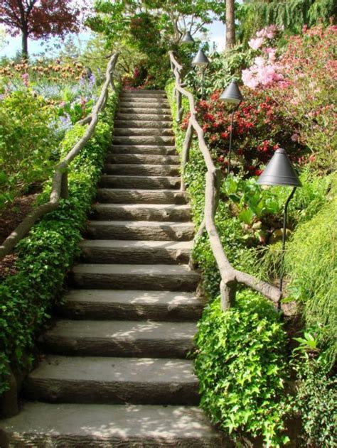 Diese treppen können aus verschiedenen materialien aus. Gartentreppe - 33 tolle Gestaltungsideen! - Archzine.net