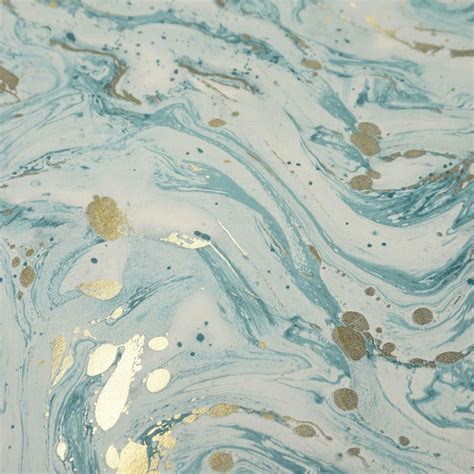Marble Wallpaper Teal And Metallic Gold Holden Premium