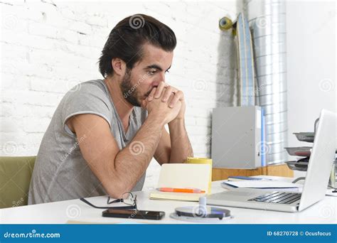 Student Preparing Exam Thinking Or Informal Hipster Style Businessman