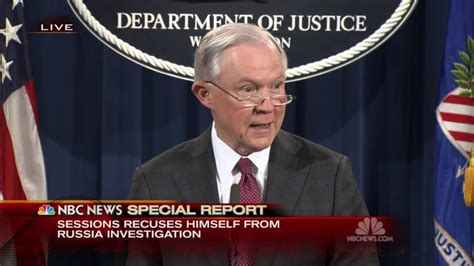 Ag Jeff Sessions Recuses Himself From Russia Investigations Nbc News