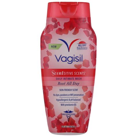 Vagisil Feminine Wash For Intimate Area Hygiene Scentsitive Scents Ph Balanced And