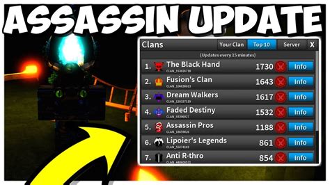 Clans In Assassin New Knives Update Roblox Assassin Youtube