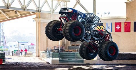 How To Nail A Front Flip In A Monster Truck Monster Trucks Monster