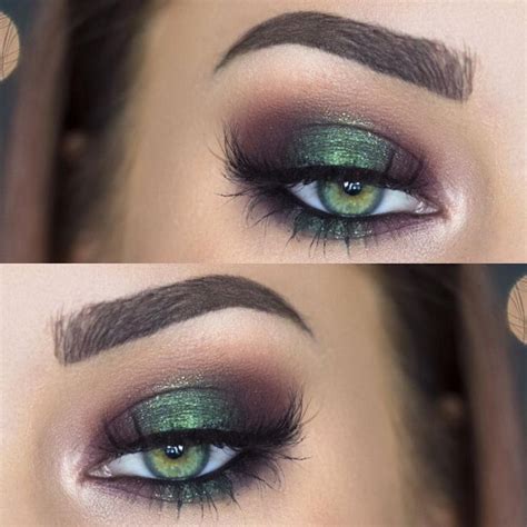 Metallic Emerald Green Smokey Eye Makeup Makenzie Wilder Makeup Looks For Green Eyes Smokey