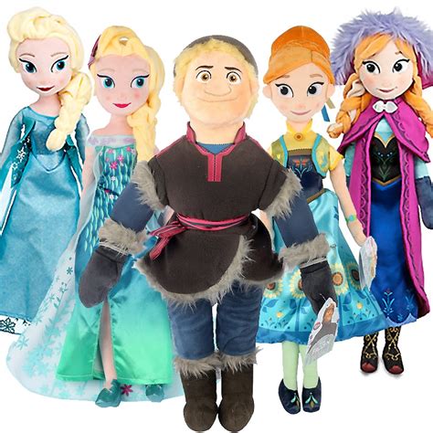 Disney Toys 50cm New Kristoff Plush Dolls Frozen Princess Elsa Anna