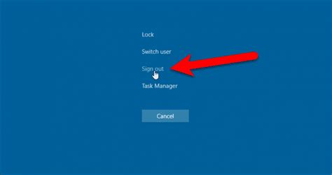 Learn Five Different Ways To Sign Out Of Windows 10