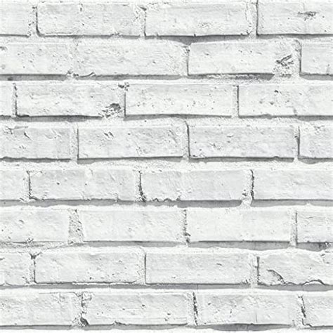 Arthouse White Brick Wallpaper Realistic Brick Effect Rustic White