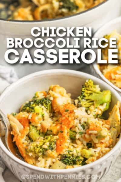 Chicken Broccoli Rice Casserole Spend With Pennies