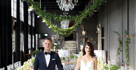 A Whimsical Warehouse Wedding In Calgary Canada Martha Stewart Weddings