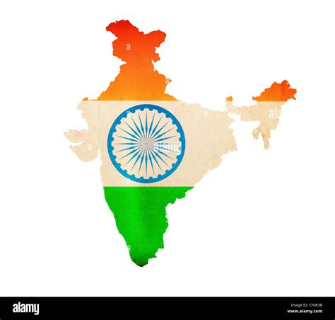 Outline Map Of India Cut Out Stock Images And Pictures Alamy