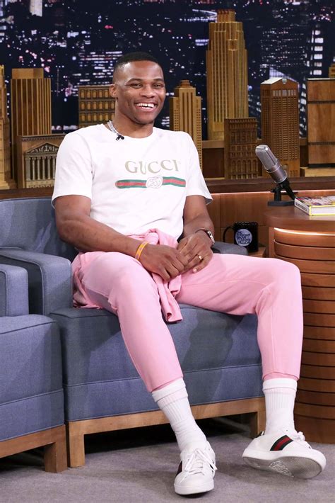 Everyone Is Losing Their Mind Over Russell Westbrooks Very Tight Pink