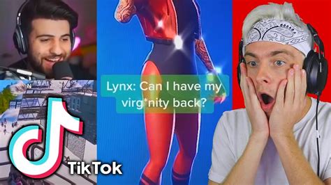 Reacting To Fortnite Tik Toks And Trying Not To Laugh Dont Watch